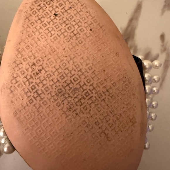 Tory Burch Tatiana Pearl Block Heel Slide, EUC, Size 7-1/2 - Picture 12 of 13